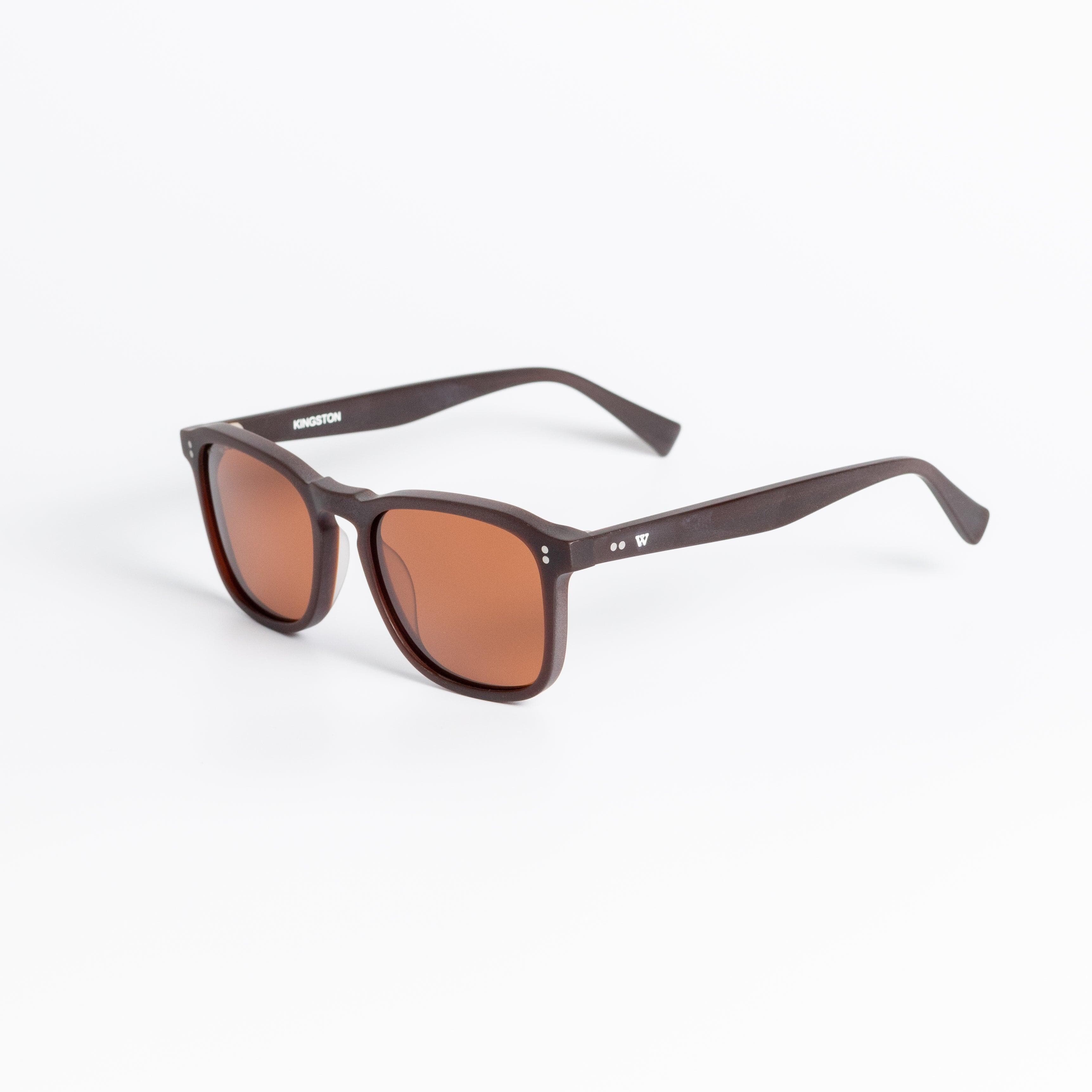 Walter Hill Sunglasses Matte Brown / Standard / Polarized Cat.3 KINGSTON - Matte Brown