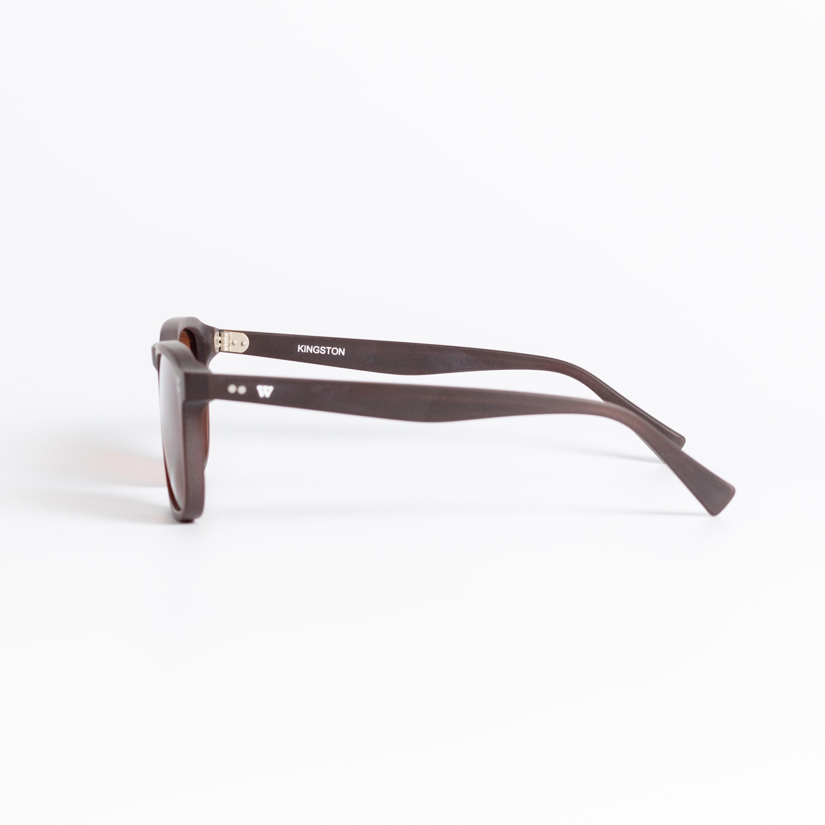 Walter Hill Sunglasses Matte Brown / Standard / Polarized Cat.3 KINGSTON - Matte Brown