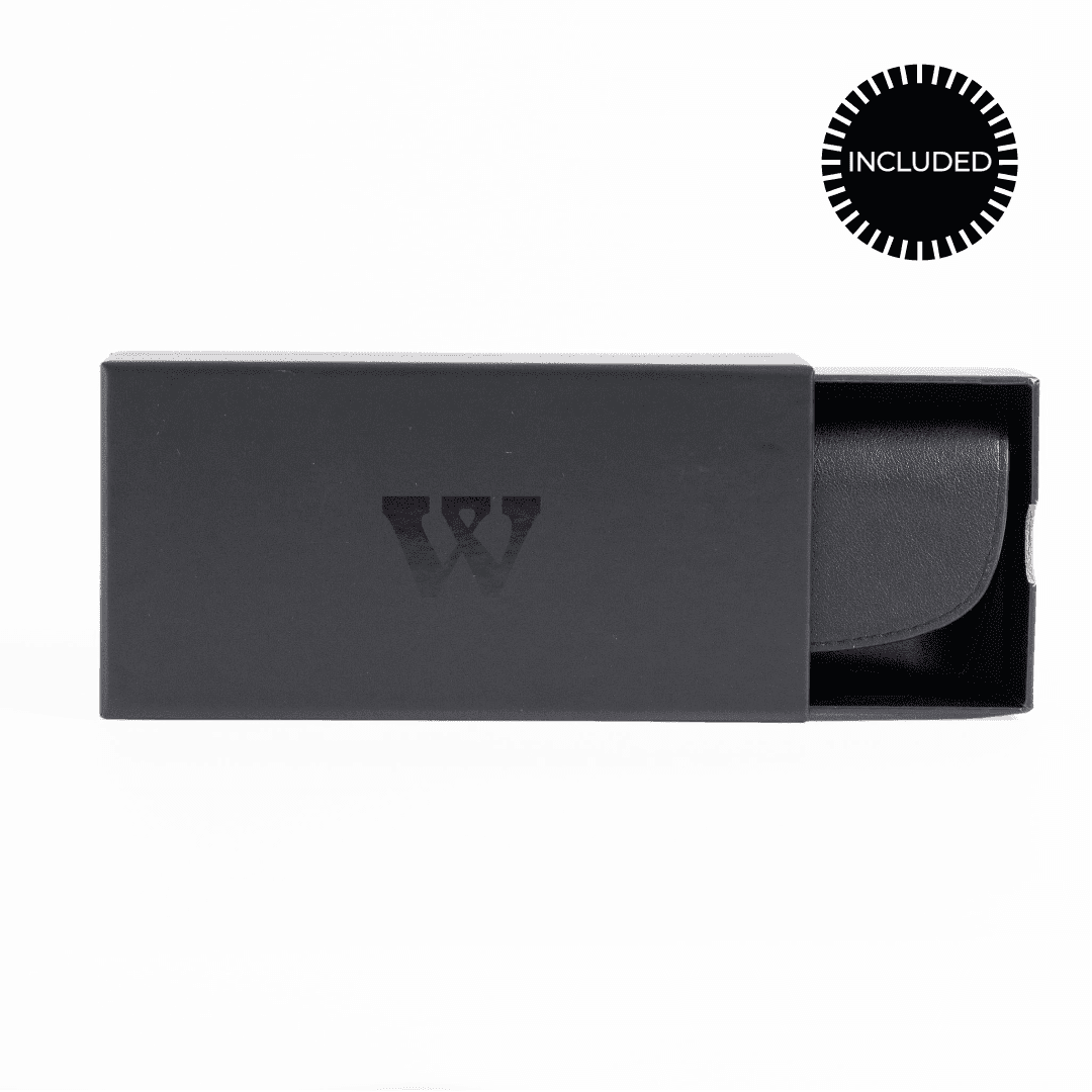 Walter Hill Sunglasses Black VEGAN LEATHER SUNGLASSES CASE