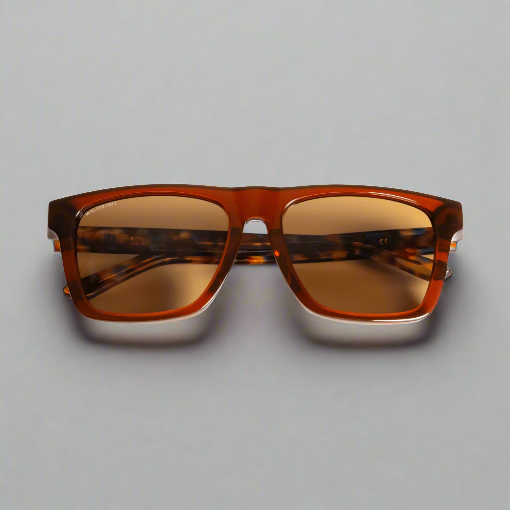 Walter Hill Sunglasses Medium/Large / Polarized Cat.3 / Mazzucchelli Acetate AALTO - Havana - Two-Tone