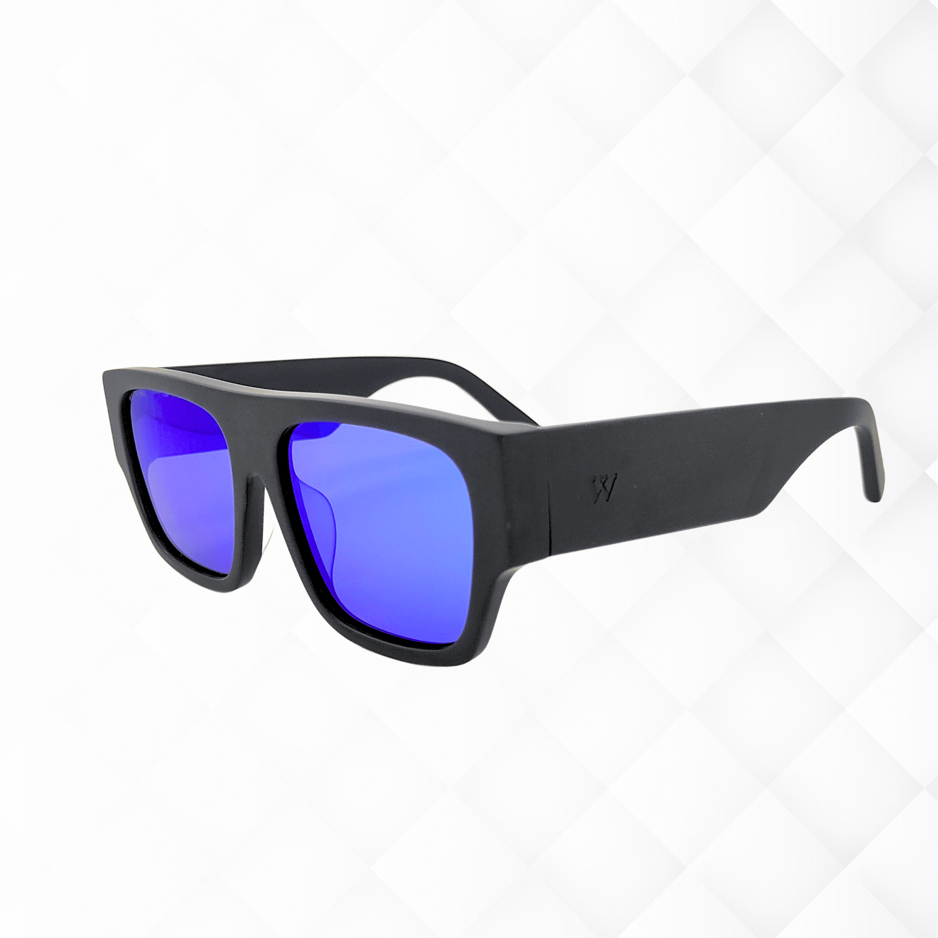 Walter Hill Sunglasses AZURE - Matte Black - Blue