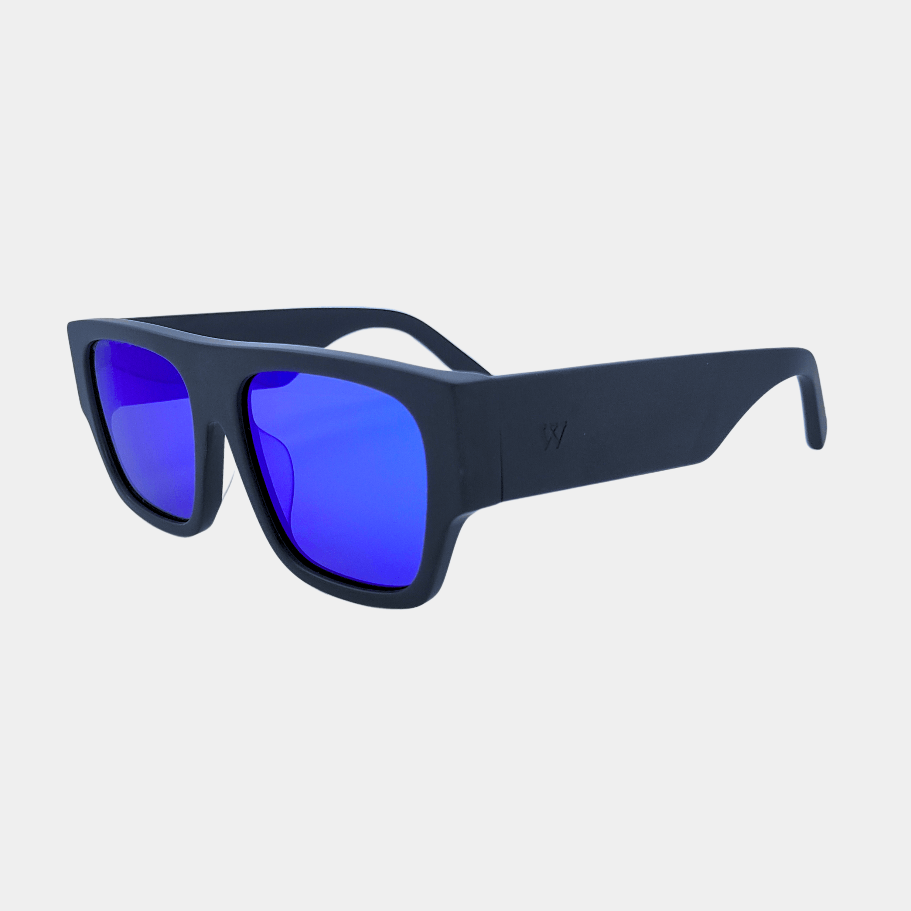 Walter Hill Sunglasses AZURE - Matte Black - Blue