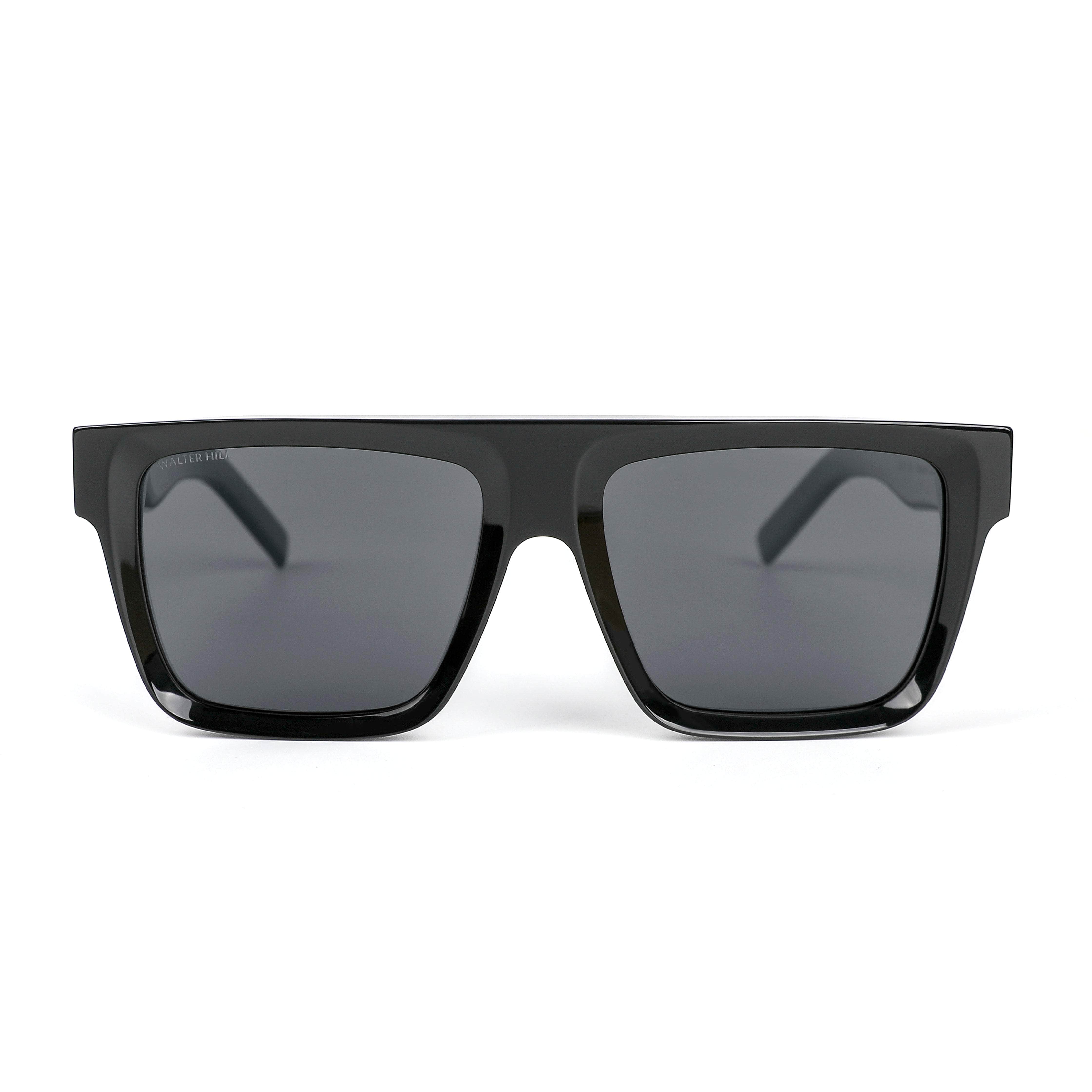 WALTER HILL Sunglasses Medium/Large / Polarized Cat.3 / Mazzucchelli Acetate BANKS - Black
