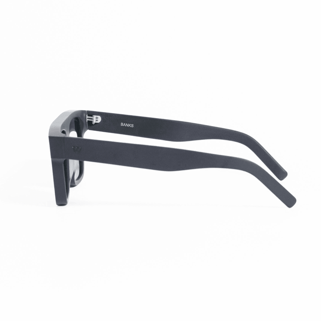 Walter Hill Sunglasses Oversized / Matte Black / Polarized Cat.3 BANKS - Matte Black - Green