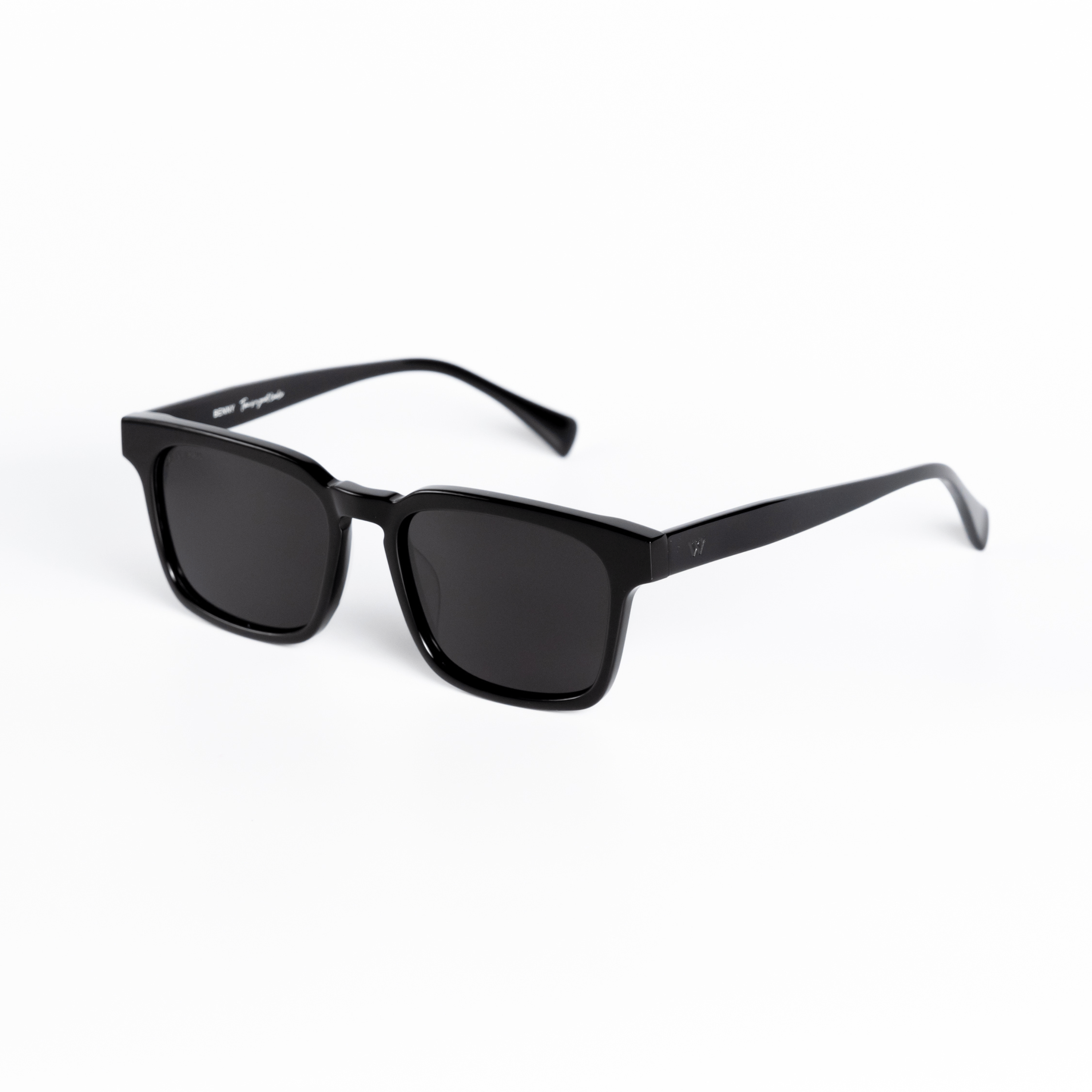 Walter Hill Sunglasses Standard / Polarized Cat.3 / Mazzucchelli Acetate BENNY - Black