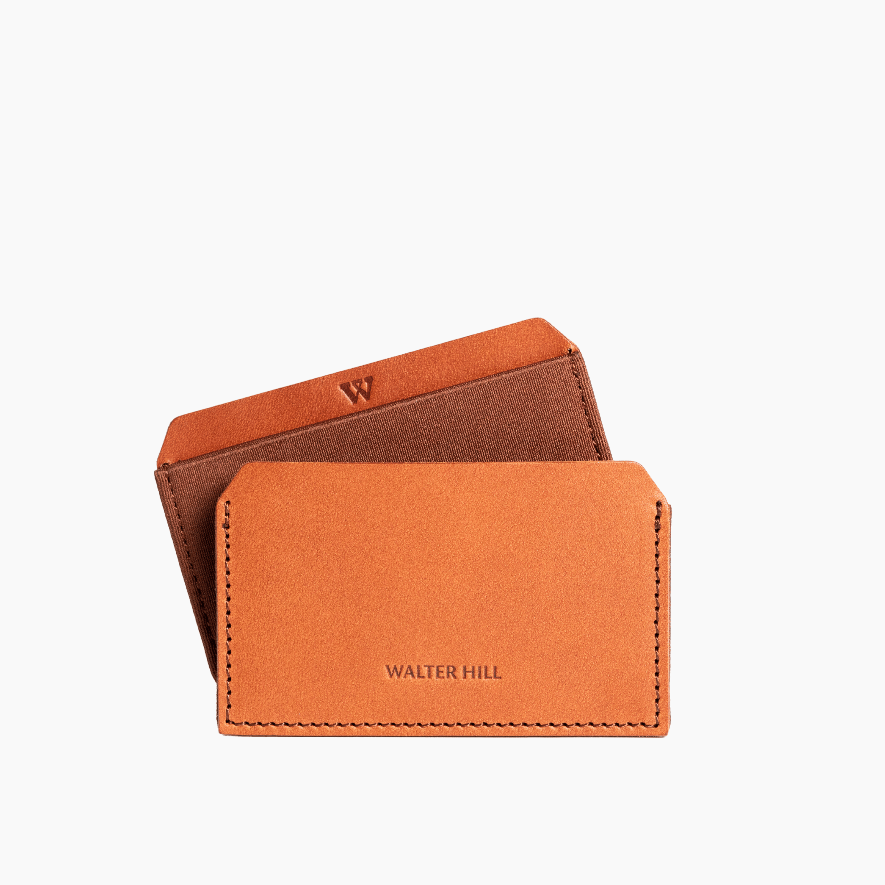 Walter Hill Wallets & Money Clips Tan / 2-8+ Cards / Italian Vegetable Tanned Leather CARD HOLDER WALLET - TAN