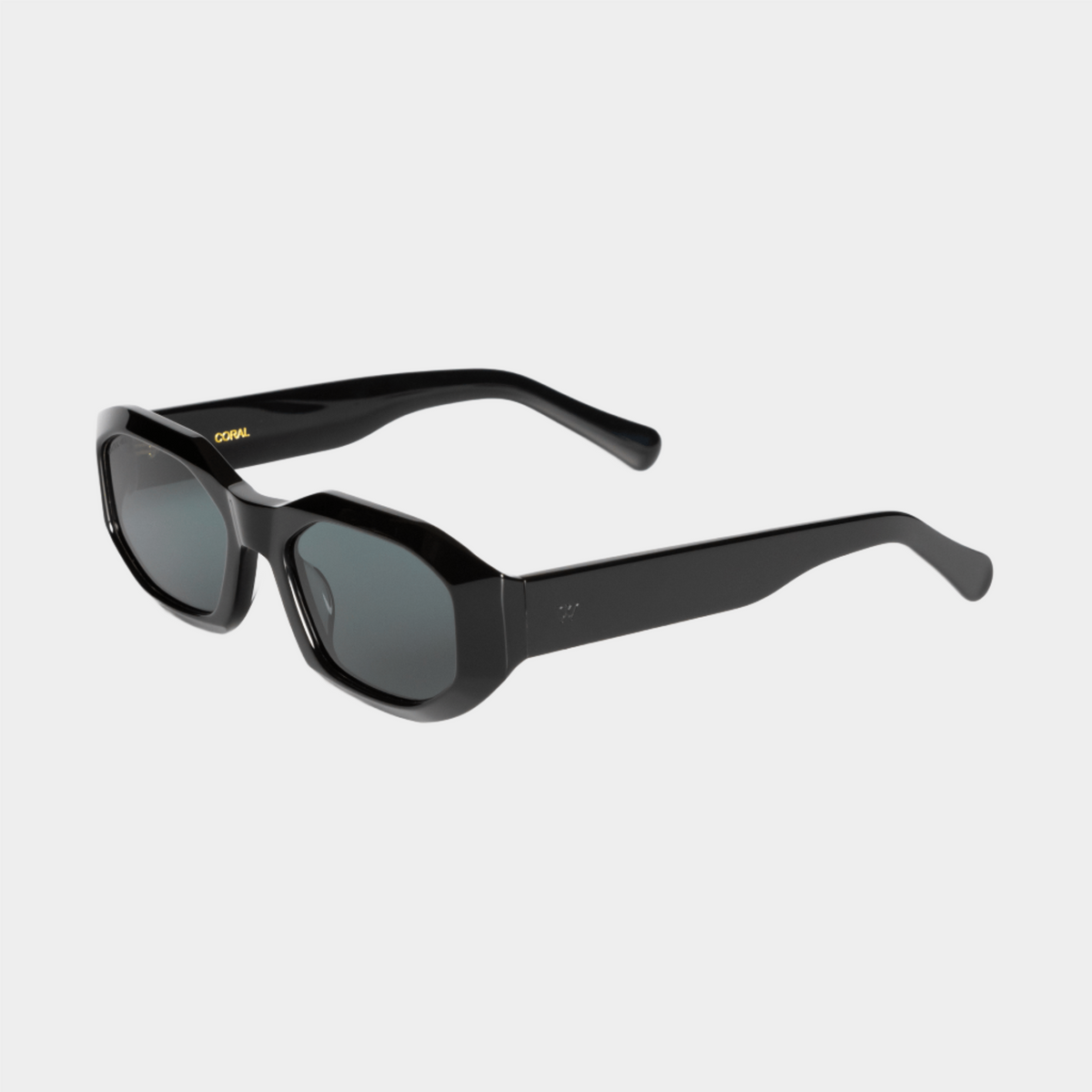 WALTER HILL | CORAL Black Hexagonal Sunglasses | Polarized display picture 3