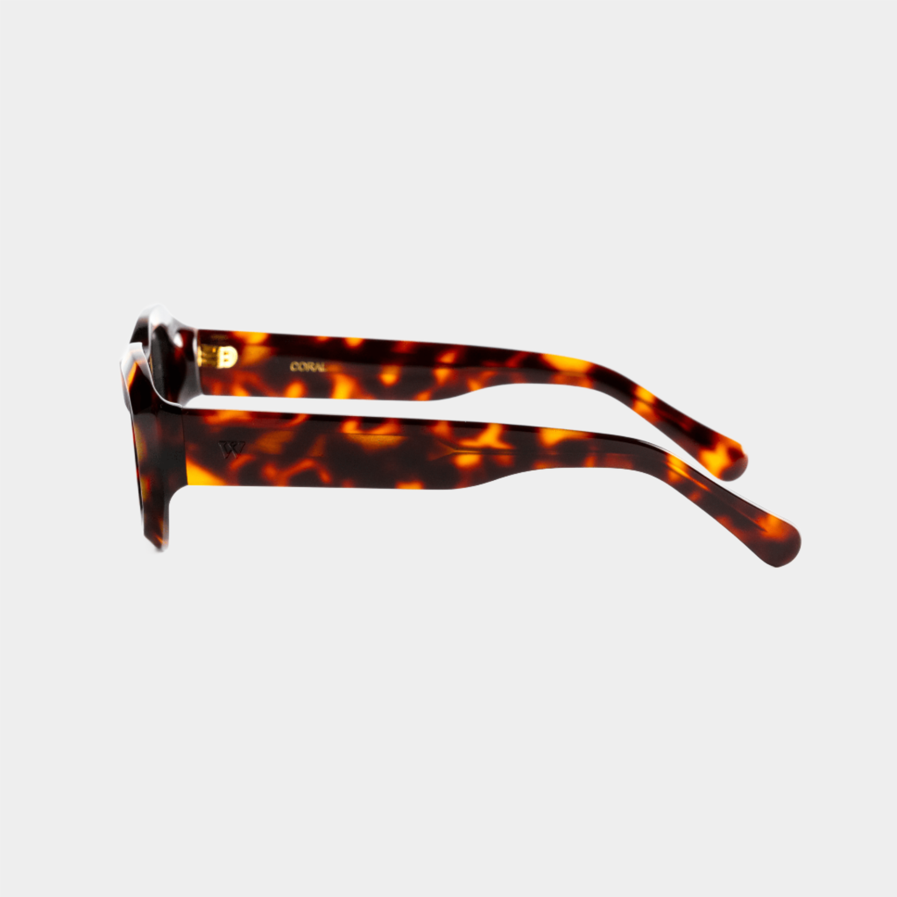 Walter Hill Sunglasses Medium/Large / Polarized Cat.3 / Mazzucchelli Acetate CORAL - Havana