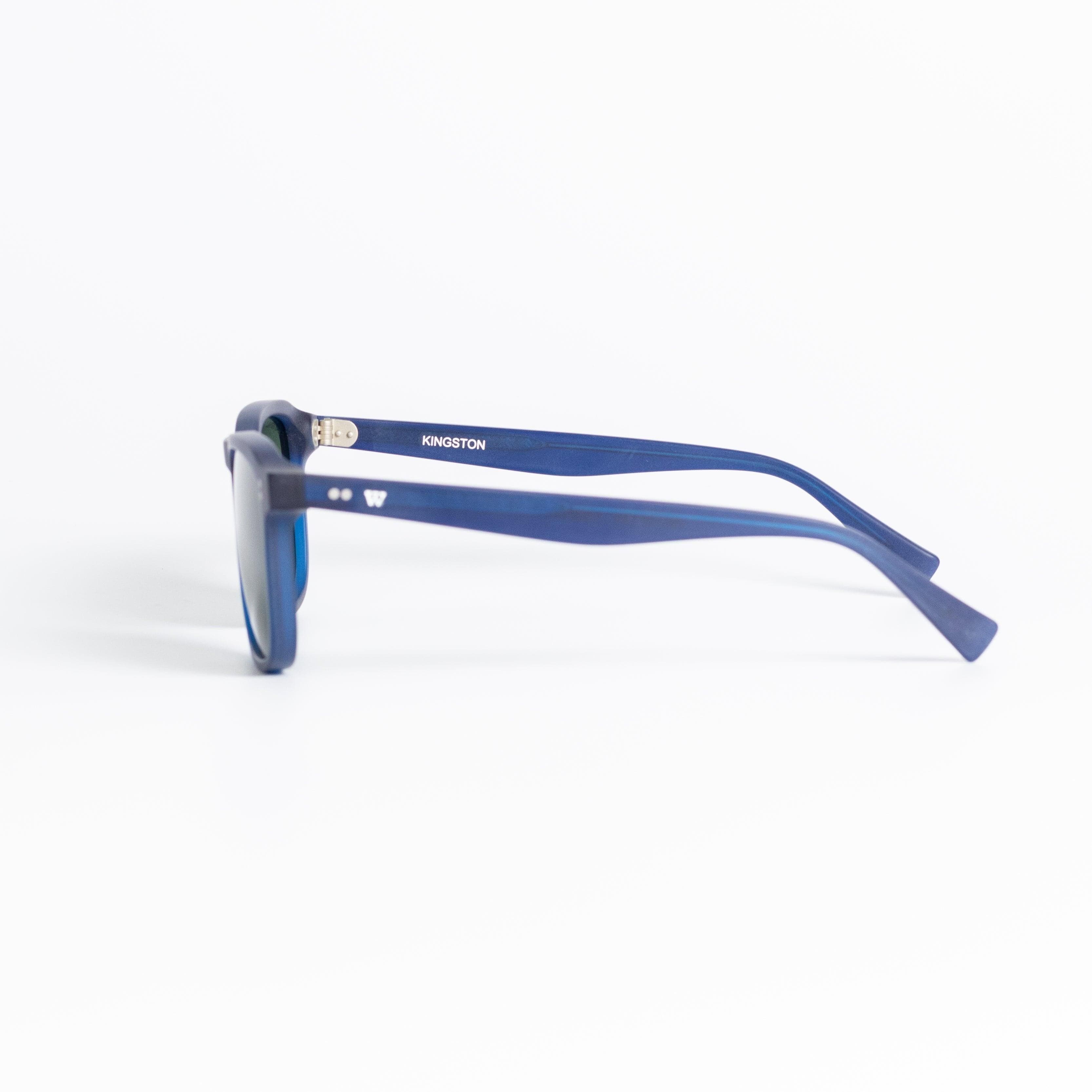 Walter Hill Sunglasses Matte Blue / Standard / Polarized Cat.3 KINGSTON - Matte Blue